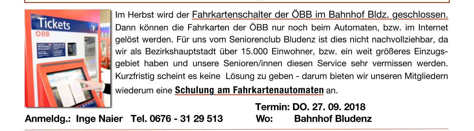 Fahrkartenschalter