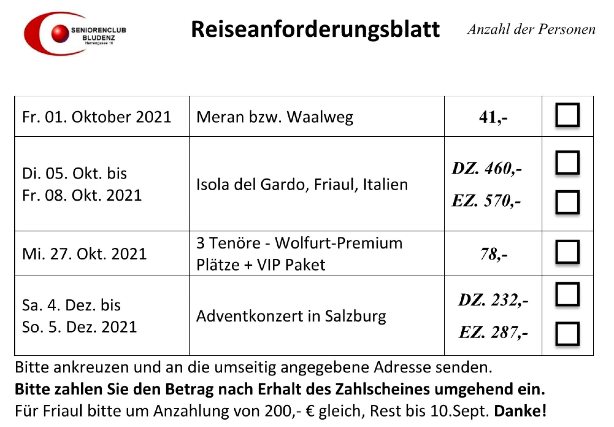 reiseanforderung