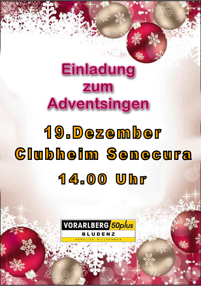 Einladung Adventsingen 2024